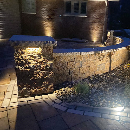 Retaining Walls & Lighting